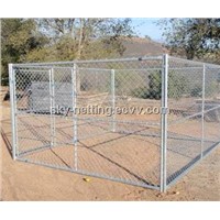 Foldable Hot-Dipped Galvanized Chain Link Dog Kennel(Factory)
