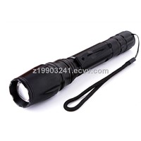 high power aluminum rechargeable led flashlight and torch made in China by manufacturer