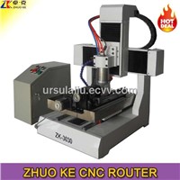 mini Metal cnc engraving machine 4 axis ZK-3030