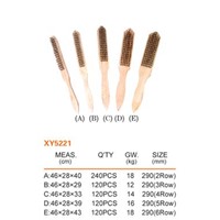 ordinary  wooden handle wire brush