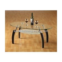 oval glass coffee table xyct-027