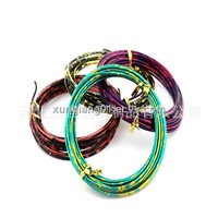 soft colorful aluminum wire/yellow and green camouflage aluminum wire