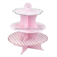 tiers paper/cardboard cupcake stand for party