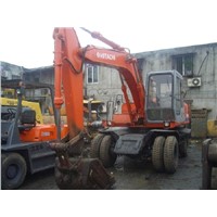 Used Wheel Excavator Hitachi EX100WD