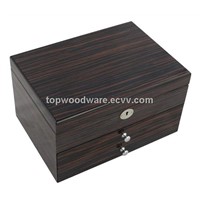 Luxury High Gloss Finish Wooden Gifts Jewelry Storage Packaging Wedding Gift Box
