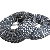 diamond wire saw with 40 beads 7.3mm diameter for multi-wire machine rubber sintered