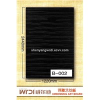 fashionable embossed board for kitchen cabinet