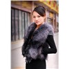 100% Silver Fox Fur Vest for Women with High Quality
