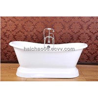 Double slipper tub with pedestal