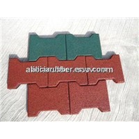 Outdoor rubber tiles rubber pavers