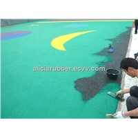 Playground EPDM wetpour rubber