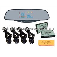 Wireless System Car Rearview Mirror HUD Display Parking Sensor System