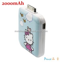 2000 mAh Portable mobile power bank Christmas gift lovely hello kitty NYF-078