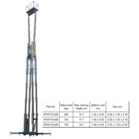 Aluminum Multi-mast type lift platform