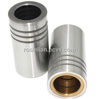 Bronze plated oilless guide bushings with liquid graphite for die sets