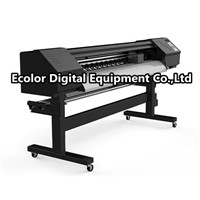 Eco solvent printing machine, with 2pcs DX7 heads, 1440dpi indoor high definition printer