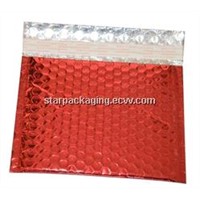 Glitter Red Metallic Foil Bubble Mailer Mailing Bags as Packaging Bags