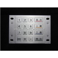 Industrial Metal numeric Keyboard IP65 water-proof D-8204