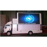 Isuzu 3 sides mobile led screen truck,billboard vehicle