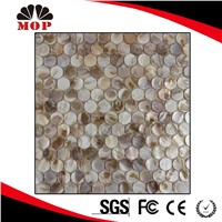 MOP-C08 Round Mother of Pearl Shell Tile Mosaic