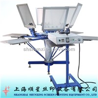 Micro registration manual textile screen printer