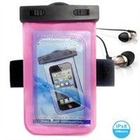PVC cell phone waterproof bag with headphone jack