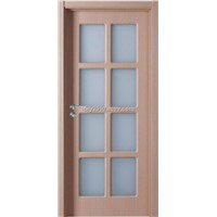 PVC door made from MDF and solid wood