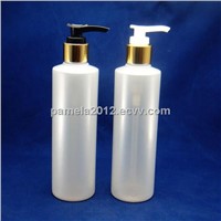 Pearl White Shiny Plastic PET Shampoo Gel Bottle