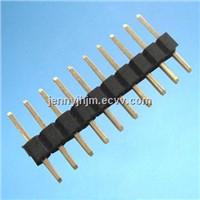 Pin header connector 2mm pitch single row straight and right angle type