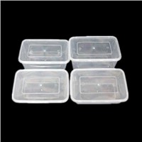 Rectangular Shape PP Food Container with Lid 650ml 750ml 1000ml