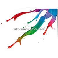 Silicone screen printing ink