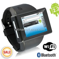 Smart Watch Cell Phone WiFi Capacitive Touch Screen MP3 Camera ~Unlocked