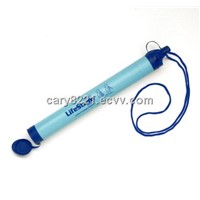Water filter straw
