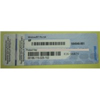 Win 7 Pro HP License, Windows 7 Professional Sticker