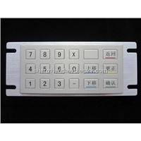 industrial stainless steel Non-Encryption keyboard IP65 water-proof D-8206