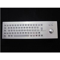 kiosk Metal PC Keyboard with trackball D-8603