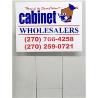 screen printed Coroplast Sheet with H stake,used for yard sign