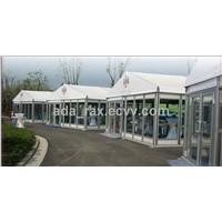wedding tent with glass walls