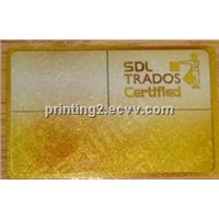 Metallic/Pearlescent Plastic Card