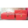 Elegant Red Color Jewelry Box Set, Jewelry Storage Box (3 Pcs as a Set),Top Grade Jewellery Box