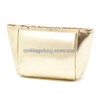 Golded Color Synthetic Leather PU Clutch Cosmetic Bag