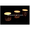 Word Cutout Ceramic Tealight Holders, candle lanterns