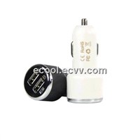 ECCR010- 5V2.1A double USB car charger with led light