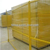 High Visibility 6ftx10ft PVC Coated Canada Temporary Construction Fence