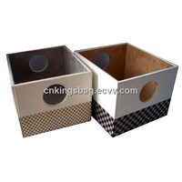 Home and Office Faux Leather Storage Basket Box, Storage Box