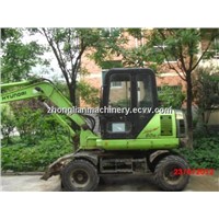 Used Hyundai R60W-5 Wheel Excavator 6 Ton