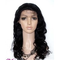 100% Human Hair Wig Long Customs Hair Wavy