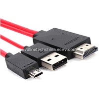 1080P MHL Micro USB to HDMI HDTV ADAPTER CABLE LEAD FOR SAMSUNG GALAXY S4 I9500