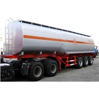 40,000L Liquid Oil Tanker Semi Trailer with Tractor Truck