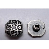 Alloy rivet with roll plating